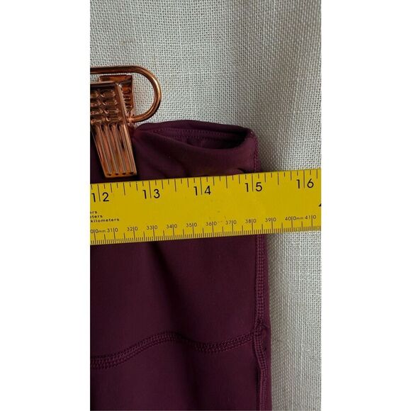 Athleta Ultimate Stash Pocket 7/8 Tights Leggings Deep Burgundy 1X High Rise - Picture 12 of 14